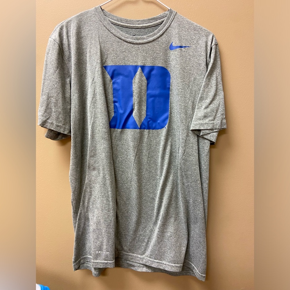 Nike Gray and Blue Short Sleeve Tee